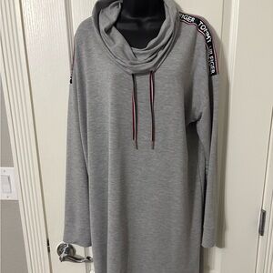 Tommy Hilfiger Gray Cowl Neck Shirt/Dress